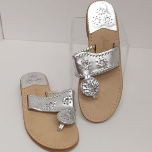 Jack Rogers Navajo sandals in silver Size 7